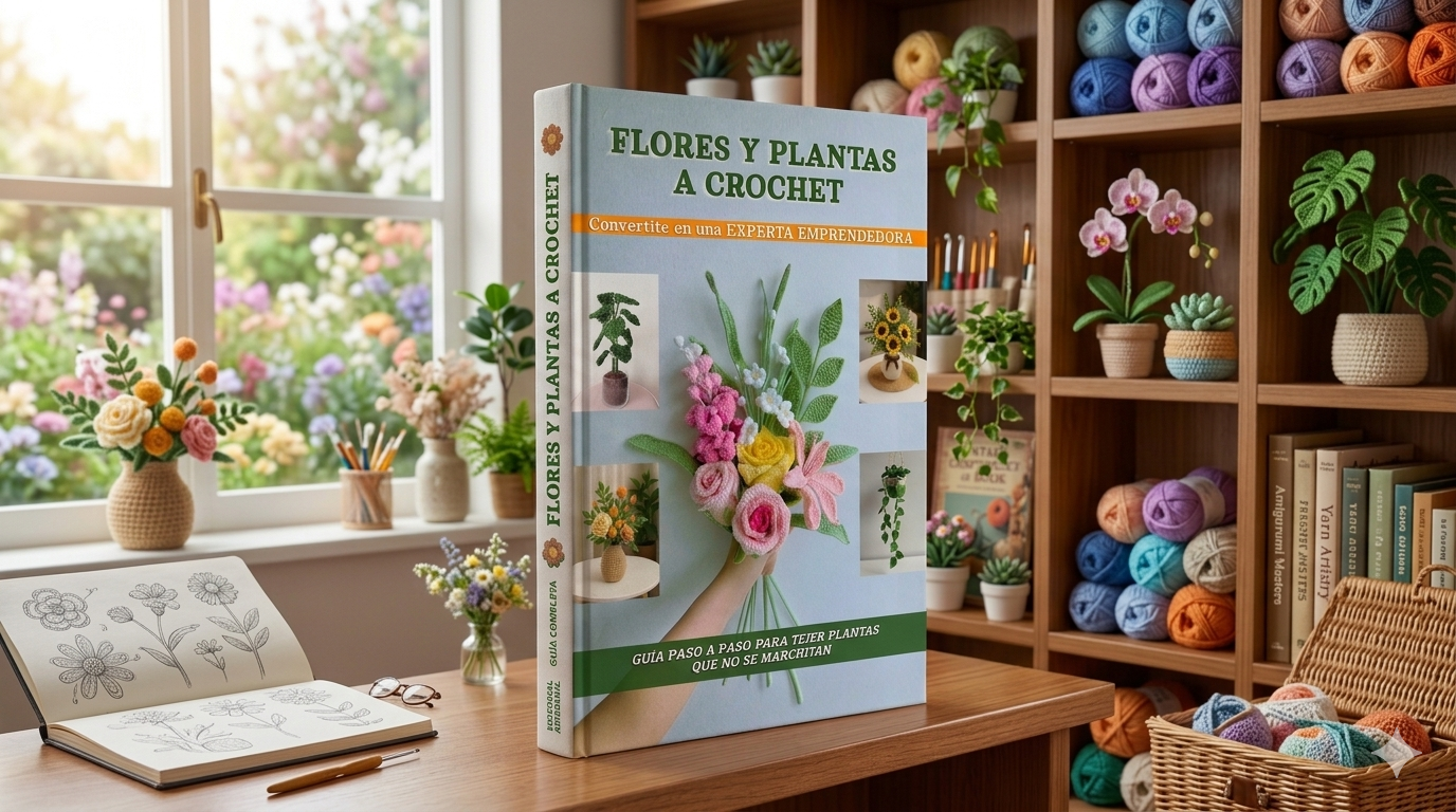 MEGA PACK: PLANTAS DE CROCHET +100 DISEÑOS + 8 BONOS EXLUSIVOS
